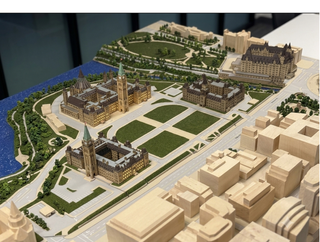 Parliament Hill urban master plan scale model